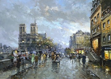 AB notre dame quai saint michel Paris Oil Paintings